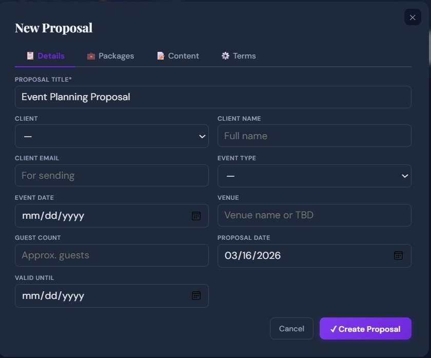 Planora professional proposal builder with e-signature and PDF export